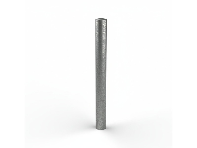 Potelet Toscane tête bombée en acier galvanisé