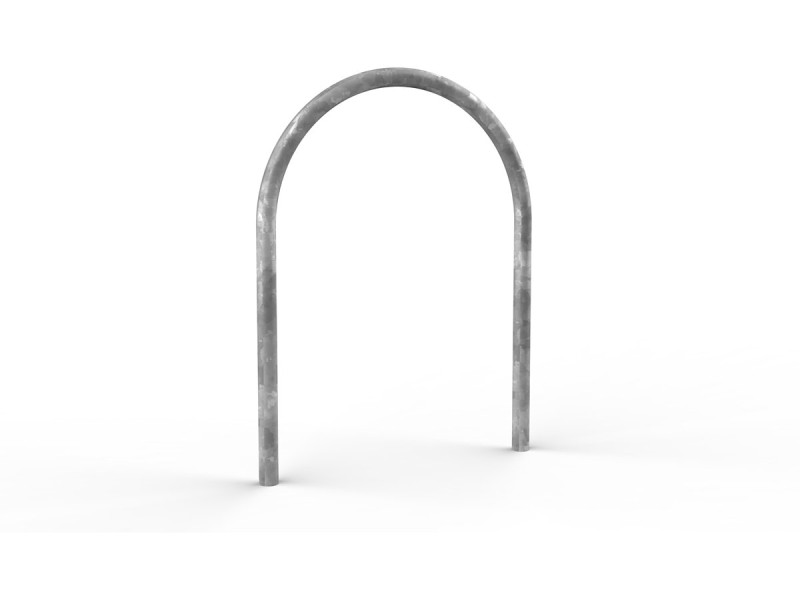 Arceau vélo Toscane en acier galvanisé brut Ø48 mm Arceau vélo Toscane en acier galvanisé brut Ø48 mm