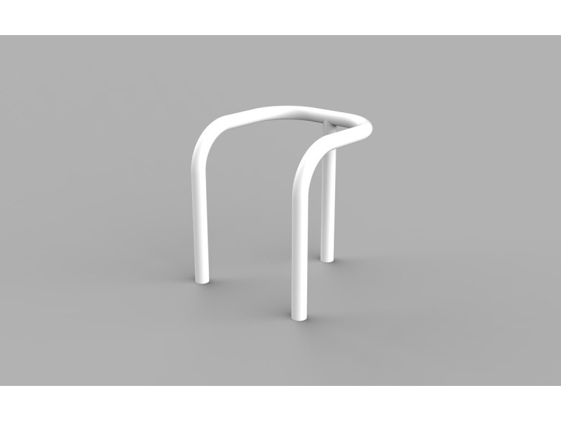 Etrier 3 pieds en acier peint pour la protection de candélabre