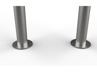 Epingle de protection de lampadaire en inox