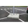 Epingle de protection de lampadaire en acier galvanisé Ø60mm