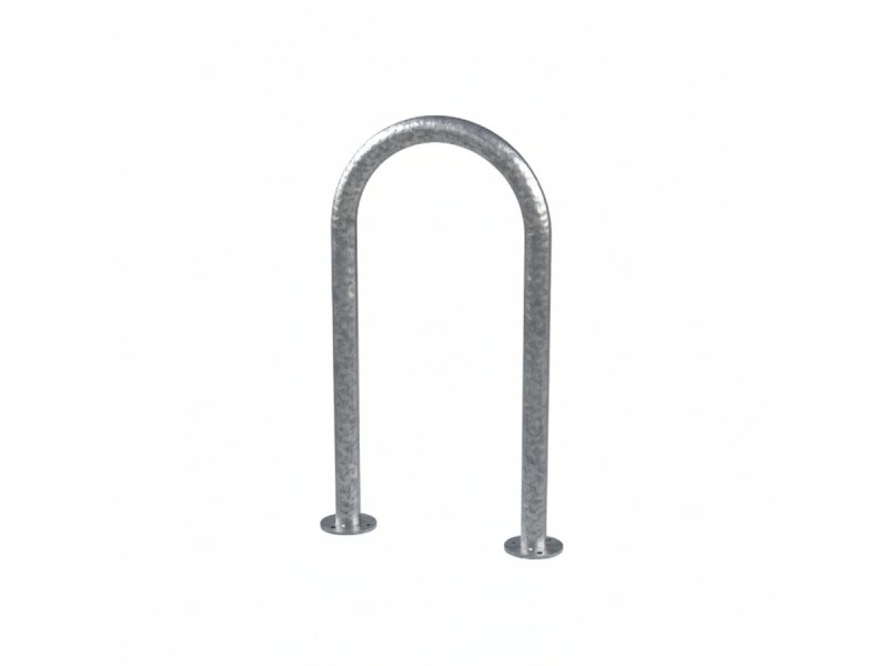 Arceau vélo Lombardie en acier galvanisé brut Ø48 mm Arceau vélo Lombardie en acier galvanisé brut Ø48 mm