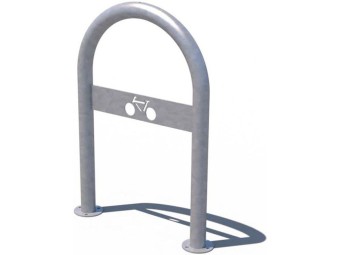 Arceau vélo en U avec picto galvanisé