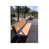 Banc public Bergerac stratifié compact avec accoudoir