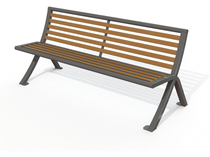Banc public Horizon stratifié compact