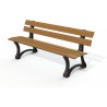 Banc public Richelieu stratifié compact bords drois