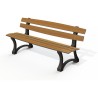 Banc public Richelieu stratifié compact bords arrondis
