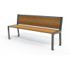 Banc public Square stratifié compact