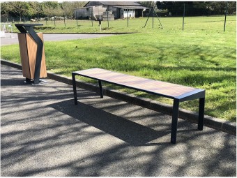 Banquette Square stratifié compact