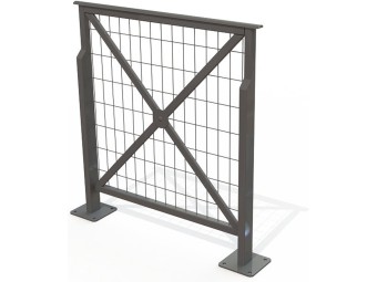 Barrière de ville Croix de Saint André avec grillage