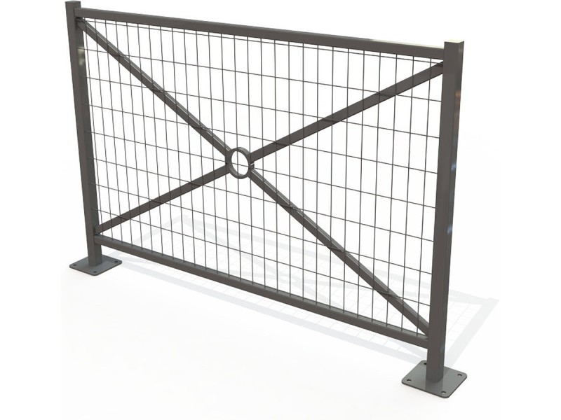 Barrière de ville Mériadeck avec grillage