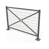 Barrière de ville Mériadeck avec grillage