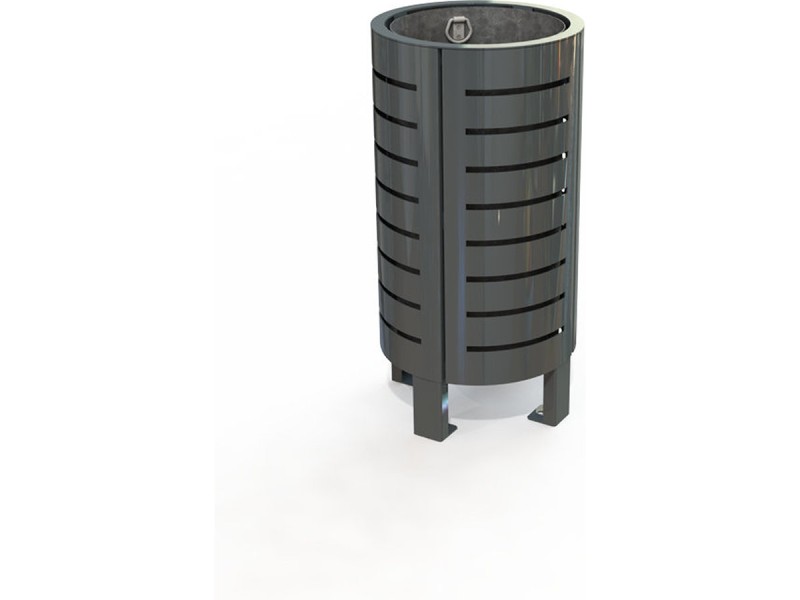 Corbeille Optimum métal peint