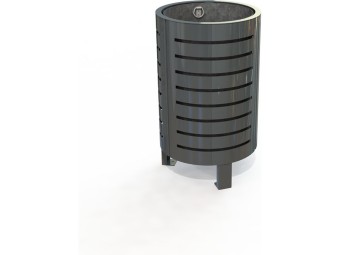 Corbeille Optimum métal peint