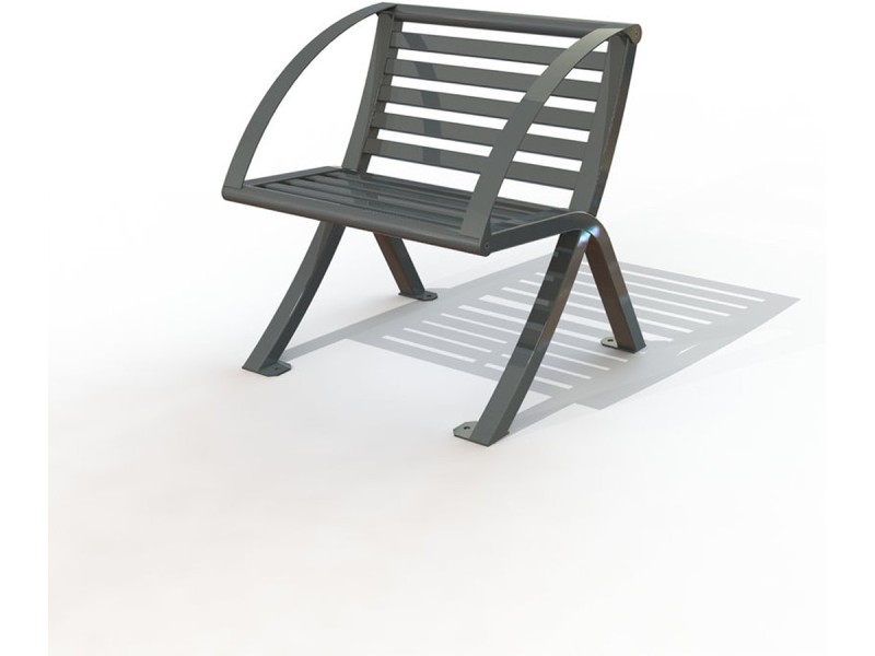 Fauteuil exterieur Horizon métal peint