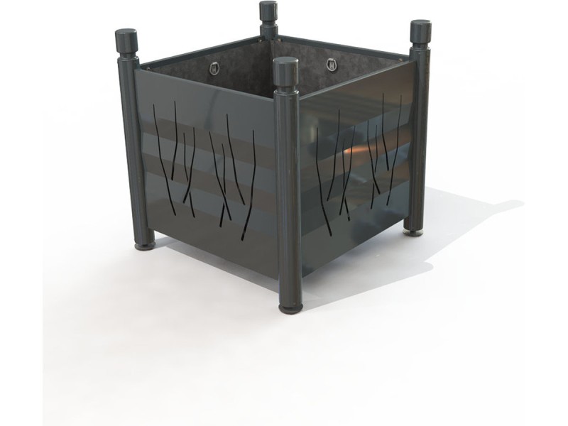 Jardinière Chartrons tête 1 gorge métal peint