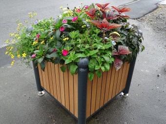 Jardinière Chartrons tête boule stratifié compact