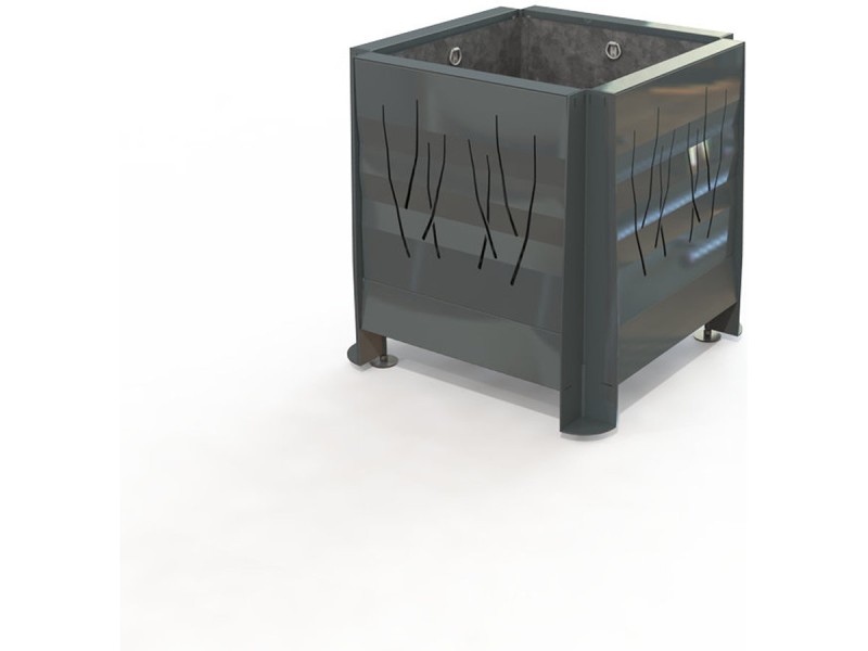 Jardinière Square métal peint