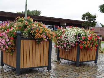 Jardinière Chartrons tête boule stratifié compact