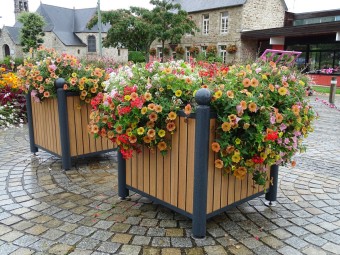 Jardinière Chartrons tête boule stratifié compact