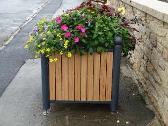 Jardinière Chartrons tête boule stratifié compact