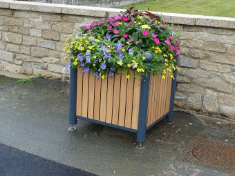 Jardinière Chartrons tête boule stratifié compact