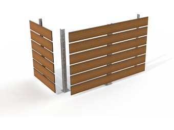 Panneau de cache conteneur modulaire