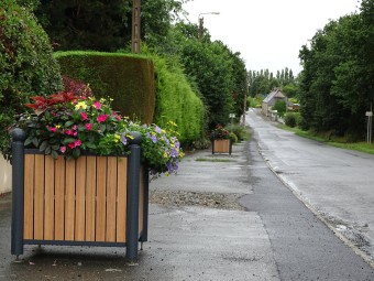 Jardinière Chartrons tête boule stratifié compact