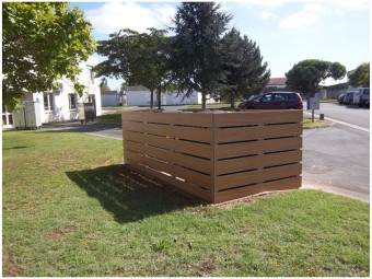 Panneau de cache conteneur modulaire