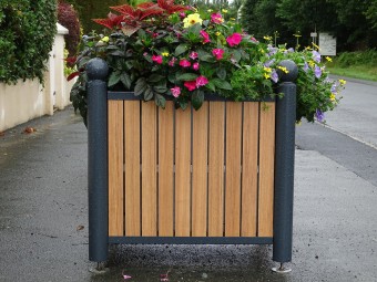 Jardinière Chartrons tête boule stratifié compact