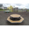 Table pique nique octogonale Horizon stratifié compact