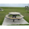 Table pique nique octogonale Horizon stratifié compact