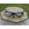 Table pique nique octogonale Horizon stratifié compact