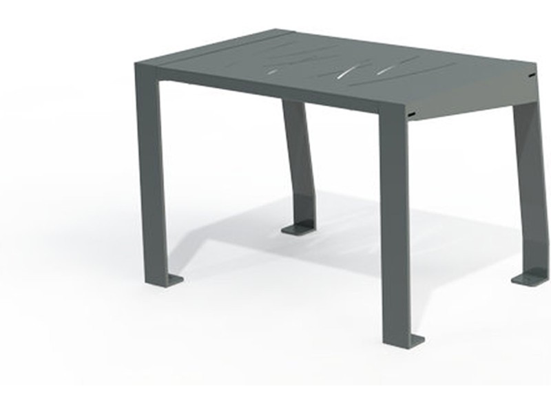 Tabouret exterieur Square métal peint