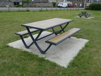 Table pique nique Horizon stratifié compact