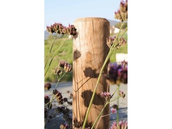 Borne anti-stationnement en bois Ø120 ou 140 mm