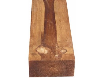 Butée de parking en bois rectangulaire