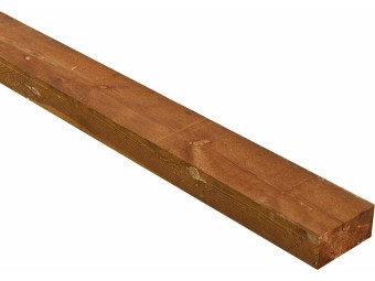 Butée de parking en bois rectangulaire