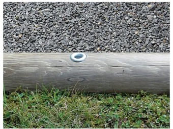 Amarre à percussion FENOX 350 ou 500 mm pour butée de parking bois