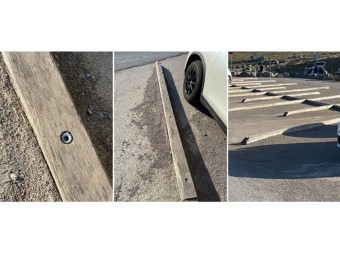 Amarre à percussion FENOX 350 ou 500 mm pour butée de parking bois