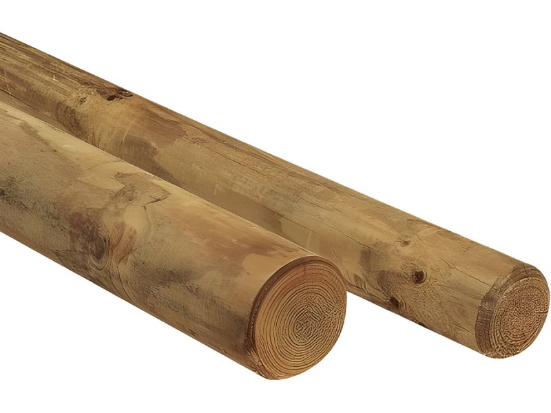 Butée de parking ronde en bois