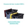 Housse pour conteneur 660L