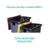 Housse pour conteneur 660L