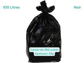 Sac poubelle noir 100L