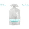 Sac poubelle translucide 100L