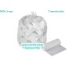 Sac poubelle translucide 160L