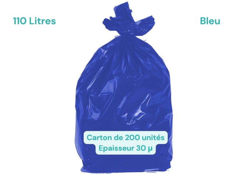 Sac poubelle de couleur 110L
