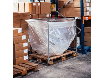 Support pour sac poubelle grand volume - 1400L