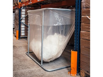 Support pour sac poubelle grand volume - 1400L