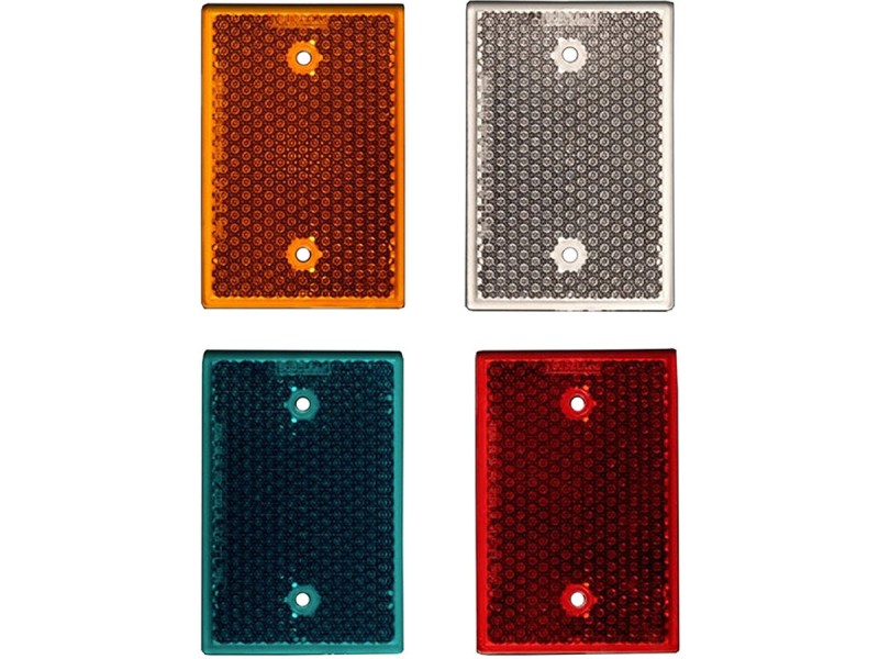 Catadioptre rectangulaire 8 x 12 cm